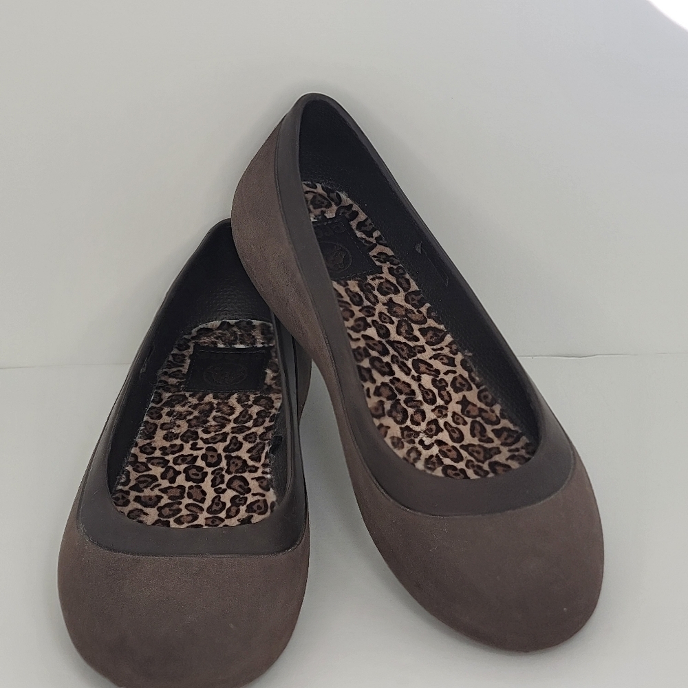 CROCS Brown Women's‎ Ballet Flats SIZE 7. #1640